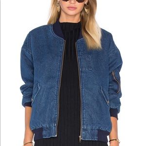 J.O.A. DENIM BOMBER JACKET